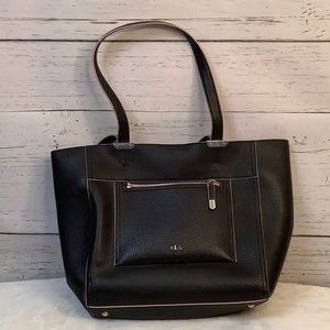 Black Shoulder Tote - Paley Lorraine